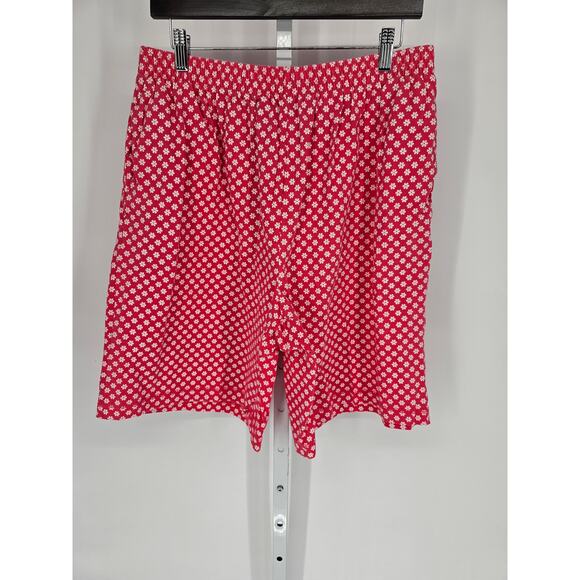 Elisabeth by Liz Claiborne Womens Red Floral Cotton Elastic Waist Shorts Size 2X - Picture 1 of 4